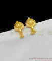 Cute Small Real Gold Design Forming Studs Daily Use Earring Collections ER1553