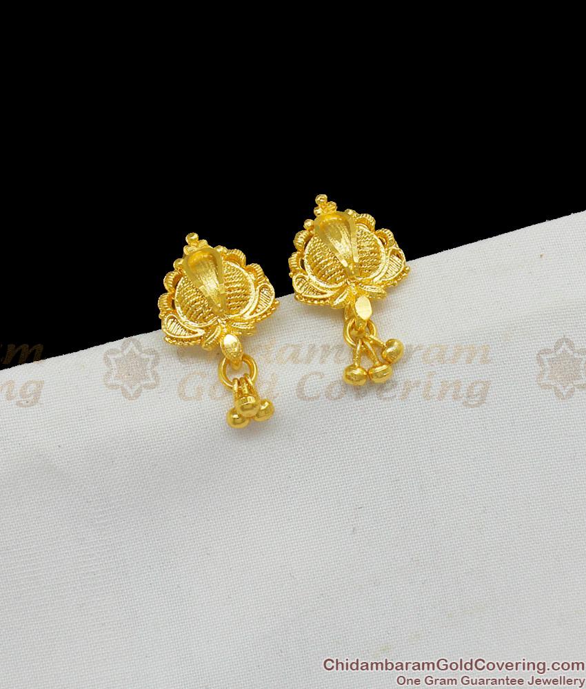 Buy 1 Gram Gold Earrings Fish Design Light Weight Daily Use Earrings for  Girls