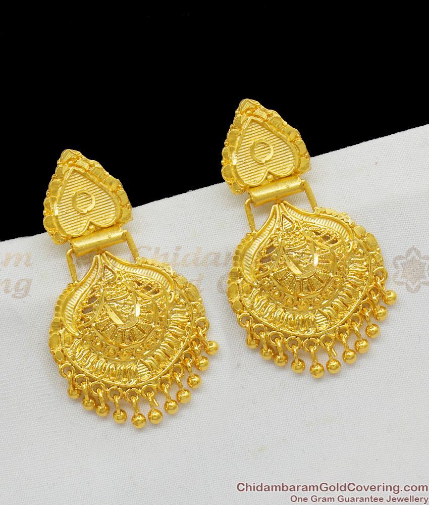 Attractive Gold Inspired Forming Earrings Party Wear Dangler Collections Offer Price ER1558