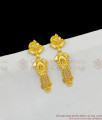 Simple Real Gold Dropping Dangler Forming Earrings For Ladies Daily Use ER1560