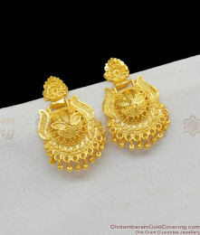 Real Gold Earrings Kerala Design Big Dangler Forming Jewelry For Ladies Best Offer ER1561 Real Gold Earrings Kerala Design Big Dangler Forming Jewelry For Ladies Best Offer ER1561
