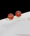 Four Petal Ruby Stud Collections for Matching Attire and Office Wears ER1681