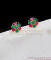 Beautiful Ruby Emerald Stone Studs For Regular Use Shop Online ER1682