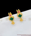 Kerala Onam Special Palakka Ruby Stone Design Gold Studs Collection ER1699