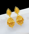 Rendu Adukku Model Pure Gold Jimmiki Earrings Collection For Ladies Traditional Wear ER1720