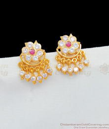 Unique Flower Stud Impon Earrings With Multi Stone Jewelry ER1793 Unique Flower Stud Impon Earrings With Multi Stone Jewelry ER1793