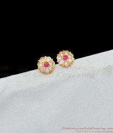 Small Flower Design Impon Gold Stud for Daily Use Earring ER1809 Small Flower Design Impon Gold Stud for Daily Use Earring ER1809