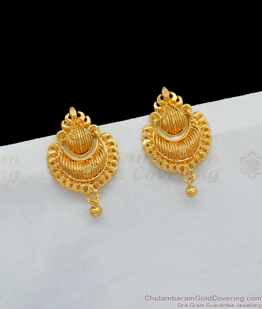 Big Classy Nettipattam Gold Earrings Danglers Jewelry Accessories ER1826
