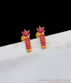 J-Type Beautiful Ruby Stone Studs For Regular Use Shop Online ER1834