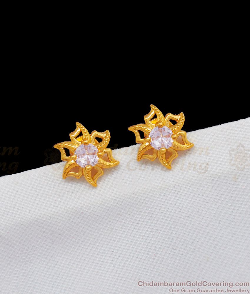 Six Petal Flower Stud Collections for Matching Attire and Office Wears ER1837