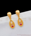 Ruby Stone One Gram Gold Danglers Multi Color Stones Earrings For Girls ER1851