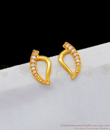 Musical Harp Design Gold Inspired Studs For Girls Daily Wear ER1866 Musical Harp Design Gold Inspired Studs For Girls Daily Wear ER1866