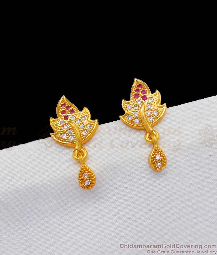Earth Lover Collections Leaf Stud For Daily Use Shop Online ER1870