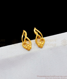Trendy Flower Studs Plain Gold Earring Designs Daily Use ER1882 Trendy Flower Studs Plain Gold Earring Designs Daily Use ER1882