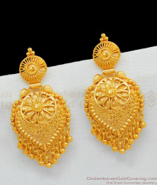 Trendy One Gram Gold Peacock Design Danglers For Causal Use ER1910 Trendy One Gram Gold Peacock Design Danglers For Causal Use ER1910