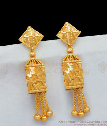 Traditional Big Cylindrical Type Jhumka For Wedding ER1936