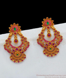 Full Kemp Stone Premium Antique Finish Earrings Shop Online ER1944 Full Kemp Stone Premium Antique Finish Earrings Shop Online ER1944