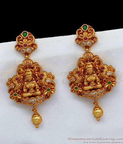 Latest Antique Gold Earrings Designs 2024 | favors.com