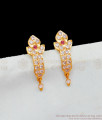 Simple J-Type Impon Five Metal Stud Gold Design Earring Collections ER1971