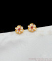 Flower Model Small Impon Studs Five Metal Earring Colledtions ER1984