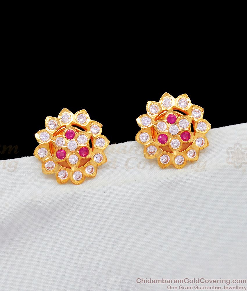 Flower Design Big Stud Type Daily Wear Impon Earring For Women ER1990