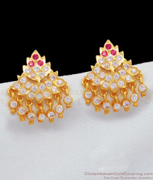 5 Metal Impon Panjaloga Drop Earrings Gold Jewelry Collections ER1997