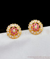 Panchaloga Gold Plated Stone Impon Studs Daily Use Earring Collections ER1998