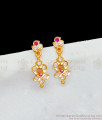 Small Earrings Real Gold Impon Five Metal Studs For Girls Regular Wear ER2013