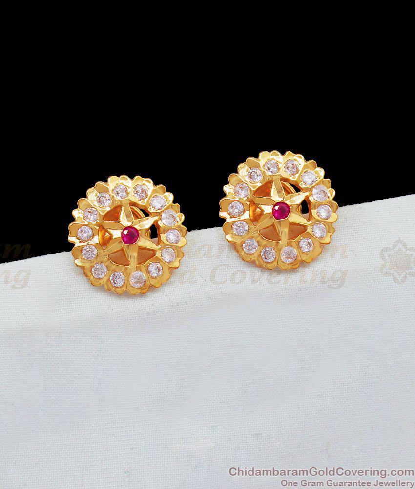 Impon Studs Medium Size Earring Traditional Design Shop Online ER2019