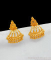 Dazzling Dangler Type One Gram Gold Earrings For Daily Wear ER2033