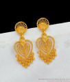 Heart Model Kerala Gold Dangler Earrings For Daily Wear Buy Online ER2039