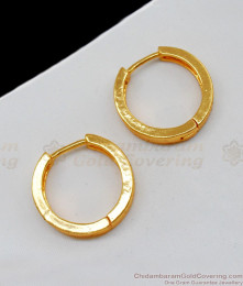 Circle Gold Hoop Earrings For Women Daily Wear Shop Online ER2051