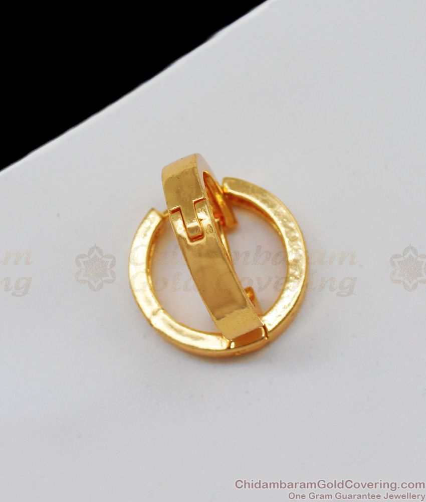 Circle Gold Hoop Earrings For Women Daily Wear Shop Online ER2051