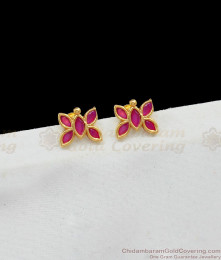 Butterfly Design Daily Wear Stone Earrings For Teen Girls ER2055 Butterfly Design Daily Wear Stone Earrings For Teen Girls ER2055