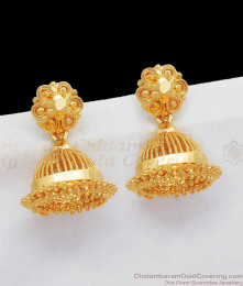 Umbrella Model Gold Jhumka Design Medium Size Jimiki For Function Wear ER2073 Umbrella Model Gold Jhumka Design Medium Size Jimiki For Function Wear ER2073