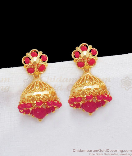 Traditional gold jhumkas online hotsell