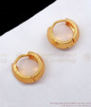 Small Gold Design Regular Earrings Collection Hoop Circle Ring Model Daily Wear ER2105