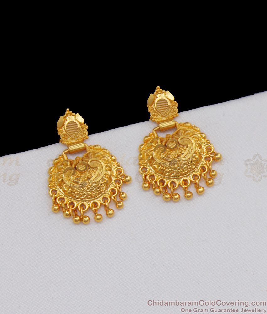  Gold Imitation Forming Gold Earrings For Traditional Wear ER2135
