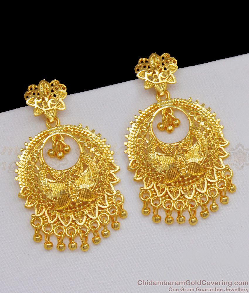 Beautiful Butterfly Design Gold Earring Forming Dangler ER2140