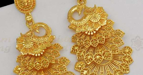 Latest Indian Gold Stud Earring Designs - Dhanalakshmi Jewellers