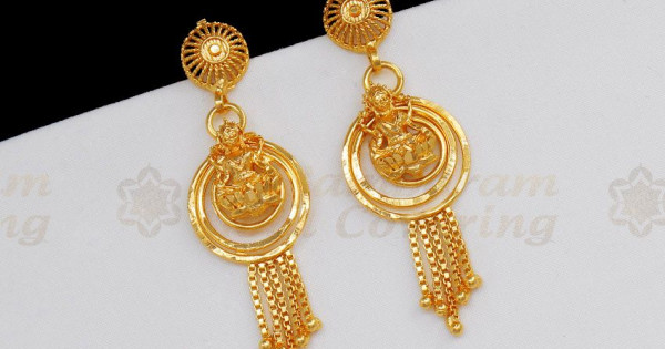New latest design earrings gold hot sale