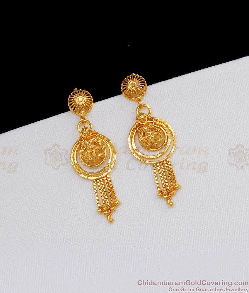 22k Plain Gold Earring JG-1811-1238 – Jewelegance