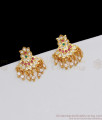 Original Impon AD Pink And White Stone Stud Earrings For Party Wear ER2161