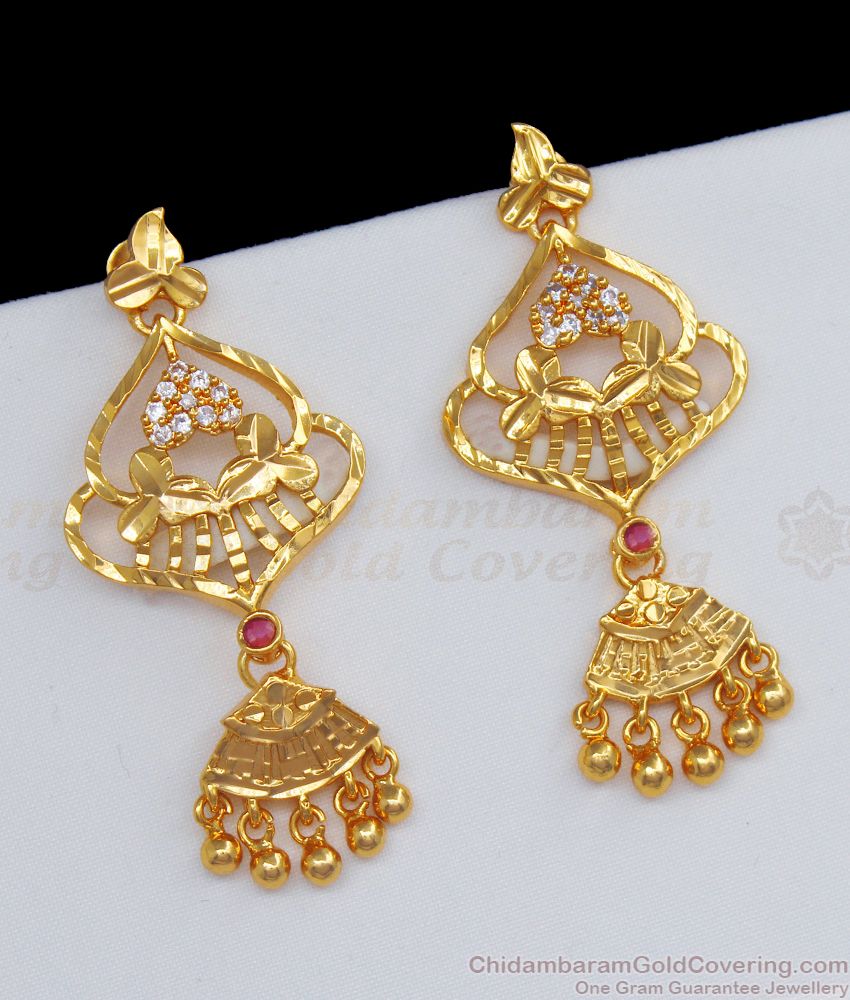 Best Handcrafted Sri Lankan Gold Earrings For Bridal Wear ER2178