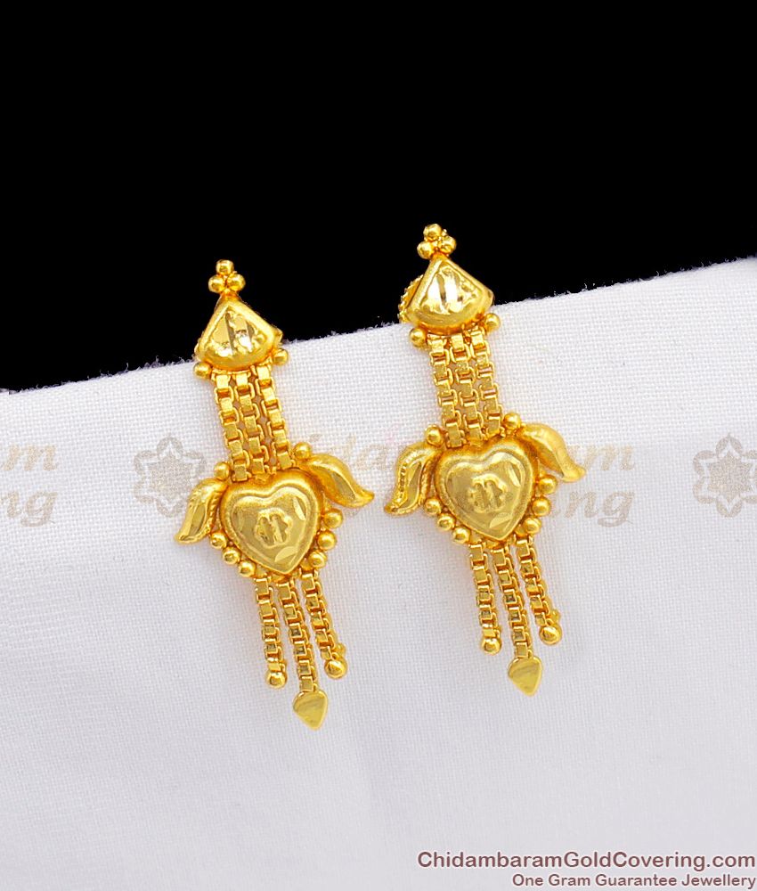 Valentine Gift Real Gold Forming Earrings For Premium Wear ER2215