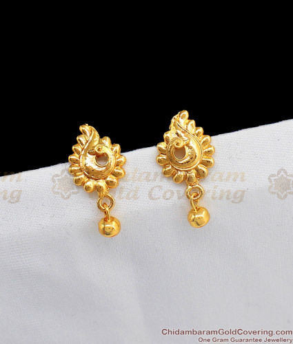 simple gold earrings designs for daily use with price - Uprising Bihar
