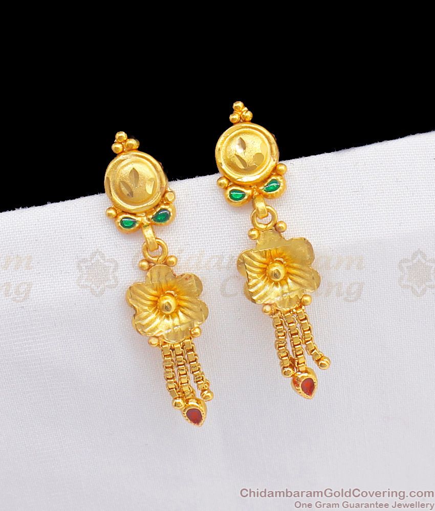 Dazzling Gold Forming Stud Type For Daily Wear ER2225
