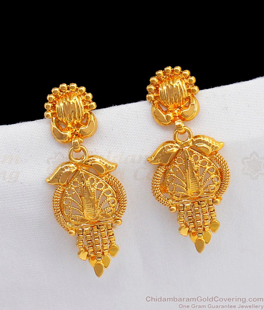  One Gram Gold Earrings For Daily Wear  ER2230