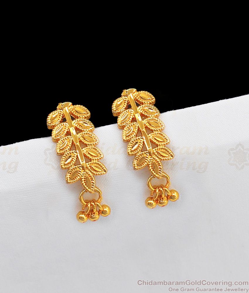 Buy Gold Plated Simple Gold Earrings Designs for Daily Use-calidas.vn