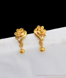 Simple One Gram Gold Design Earrings For Daily Wear ER2242 Simple One Gram Gold Design Earrings For Daily Wear ER2242